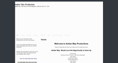 Desktop Screenshot of ambermayshow.com