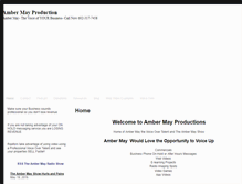 Tablet Screenshot of ambermayshow.com